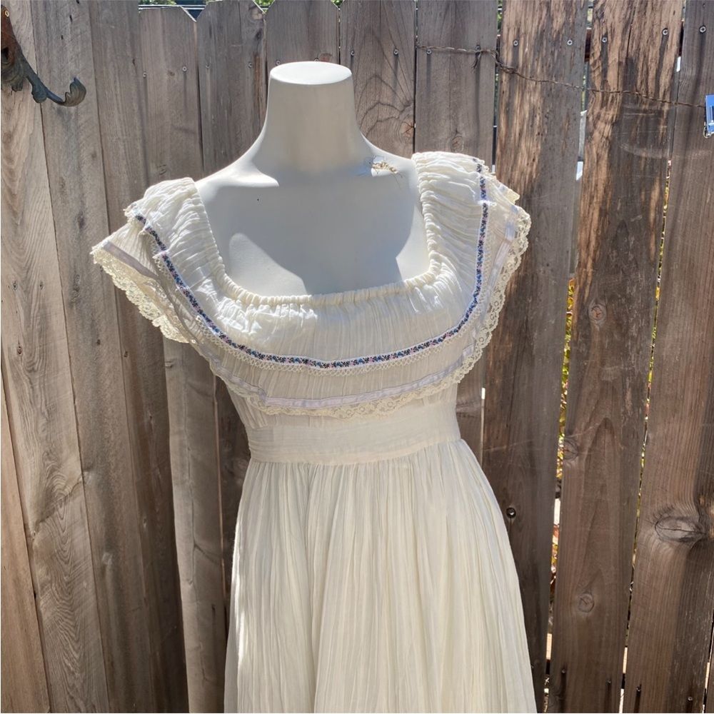 Vintage Gunne Sax by Jessica 70's Prairie Summer dress size 9 - Picture 2 of 15